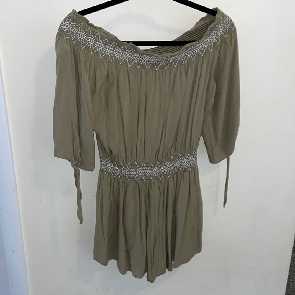 Olive green romper